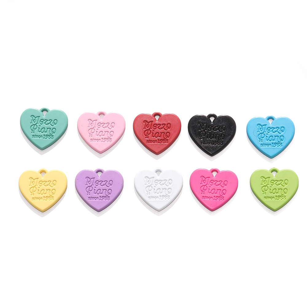 Phone Accessories Hanging - 10Pcs 캔디 컬러 아크릴 새겨진 사랑