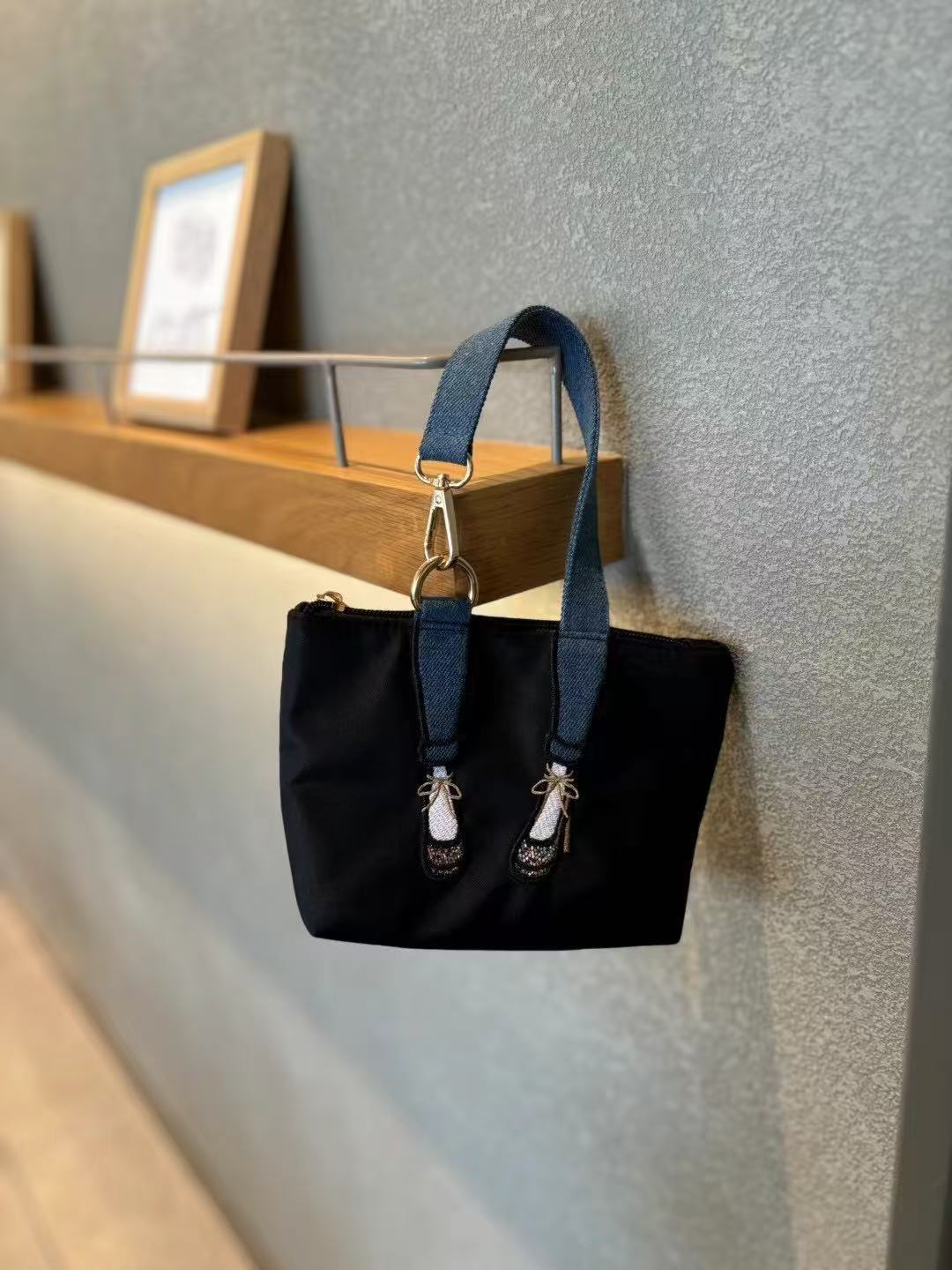 Phone Accessories Hanging - 패션 자수 제로 월렛 방수 나일론