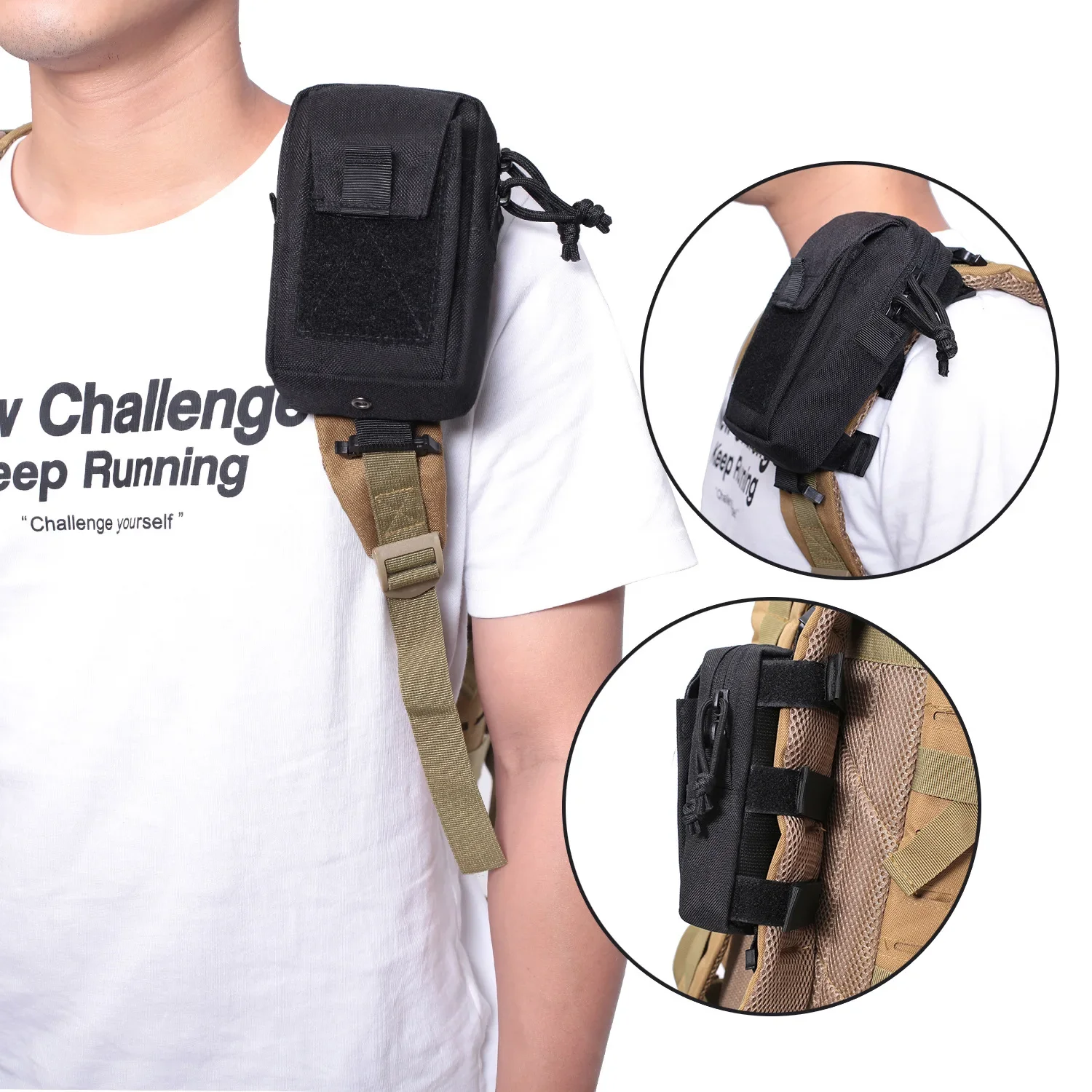 Phone Accessories For Running - 몰레 백팩 스트랩 폰 홀더 허리