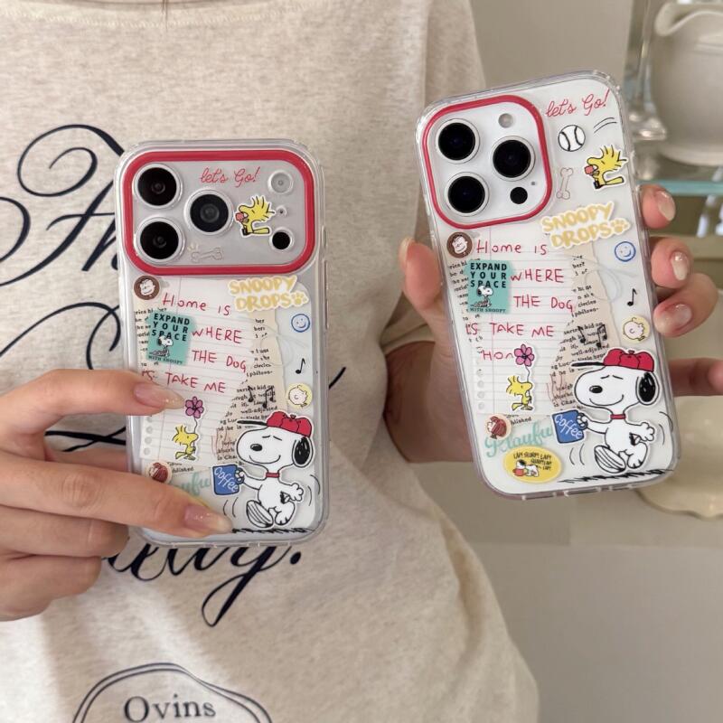 Phone Accessories From China - 스누피 휴대폰 케이스 카와이 그래피티 커피