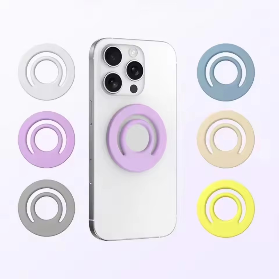 Phone Accessories Items - 자석 실리콘 스탠드 핑거 링 차량용