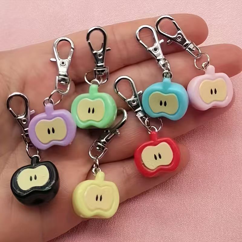 Phone Accessories Usa - 7개의 레진 모조 애플 키체인, 가방