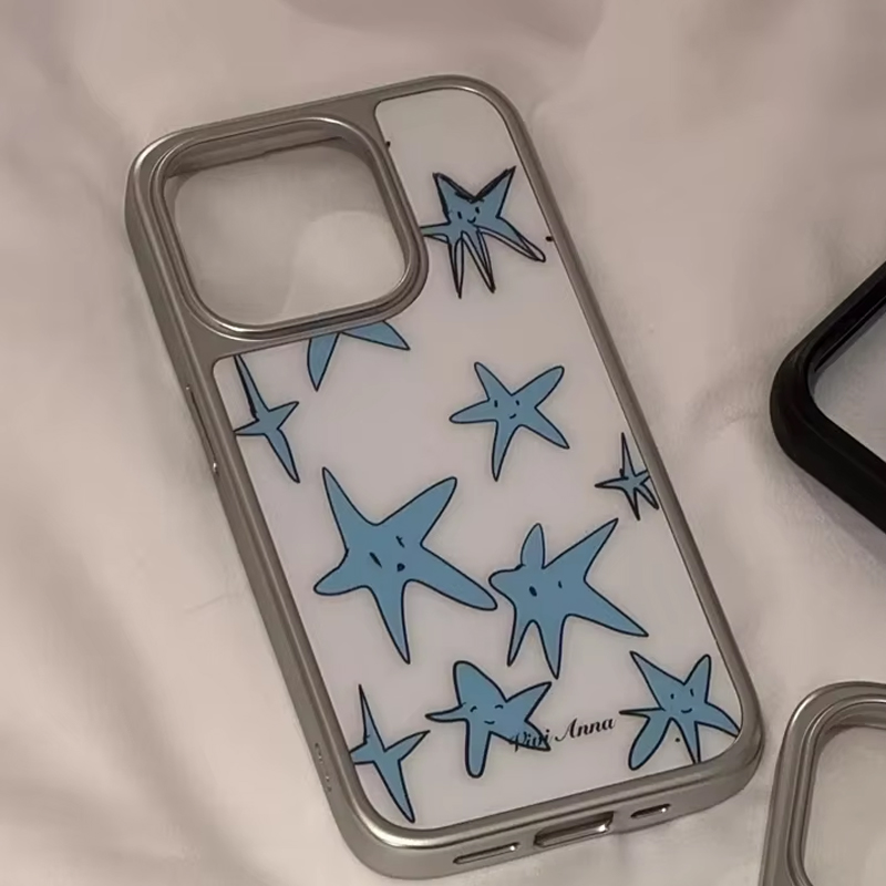 인스 니치 크리에이티브 블루 스타 퍼피 커플 글로시 표 - Y2K Phone Accessories 리뷰 및 가격