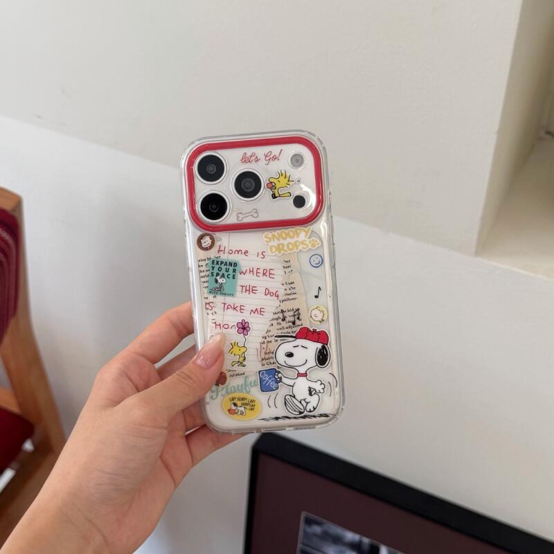 스누피 휴대폰 케이스 카와이 그래피티 커피 테마 시리즈 - Phone Accessories From China 리뷰 및 가격