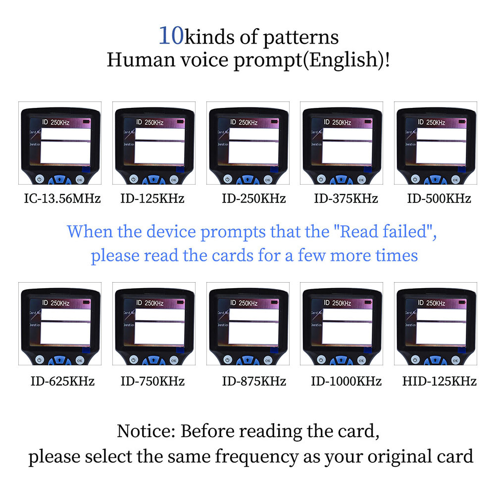 휴대용 10 주파수 RFID NFC 리더기 125KHz - Nfc Card Reader 리뷰 및 가격