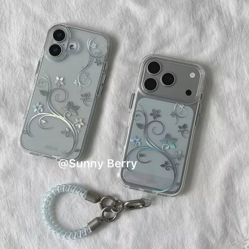 패션 심플 플라워 바인 Y2K 글리터 폰 케이스 (아이 - Phone Accessories Magnetic 리뷰 및 가격
