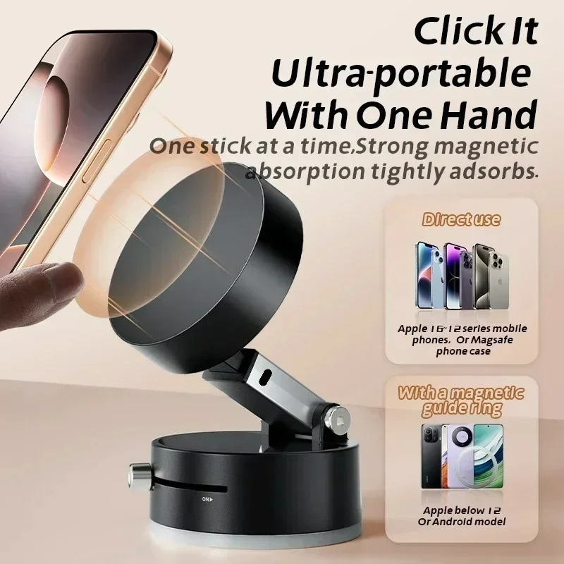 고성능 자기 진공 홀더 접이식 범용 전화 스탠드 자동차 - Phone Accessories Usa 리뷰 및 가격