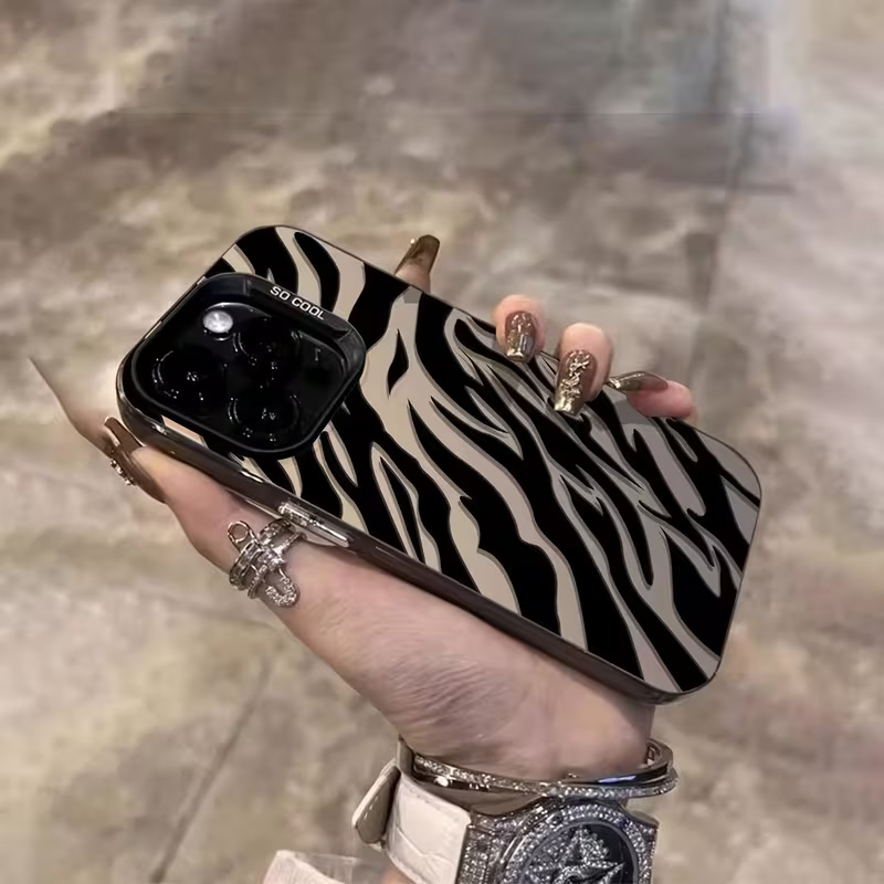 얼룩말 패턴 블랙 고급 IMD 충격 방지 커버 아이폰  - Phone Accessories Kiosk 리뷰 및 가격
