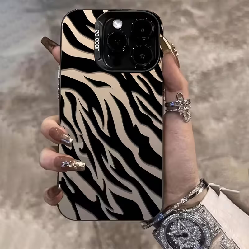 얼룩말 패턴 블랙 고급 IMD 충격 방지 커버 아이폰  - Phone Accessories Kiosk 리뷰 및 가격