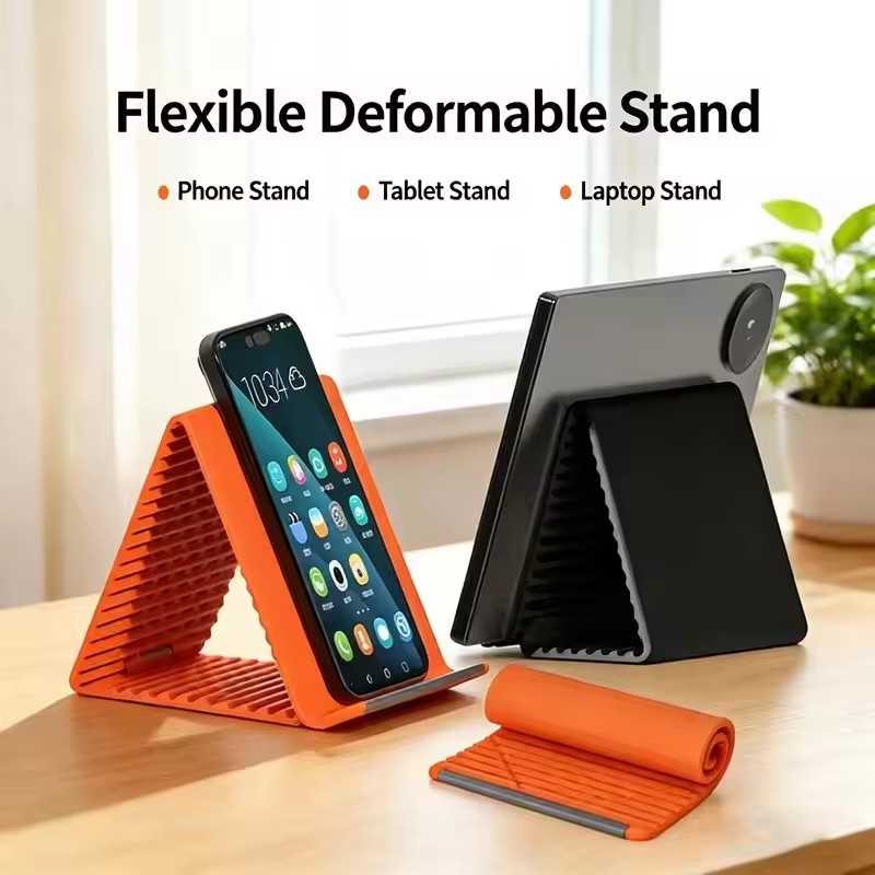 휴대용 실리콘 폰/태블릿/노트북 거치대, 창의적인 접이 - Phone Accessories Items 리뷰 및 가격
