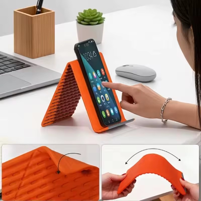휴대용 실리콘 폰/태블릿/노트북 거치대, 창의적인 접이 - Phone Accessories Items 리뷰 및 가격