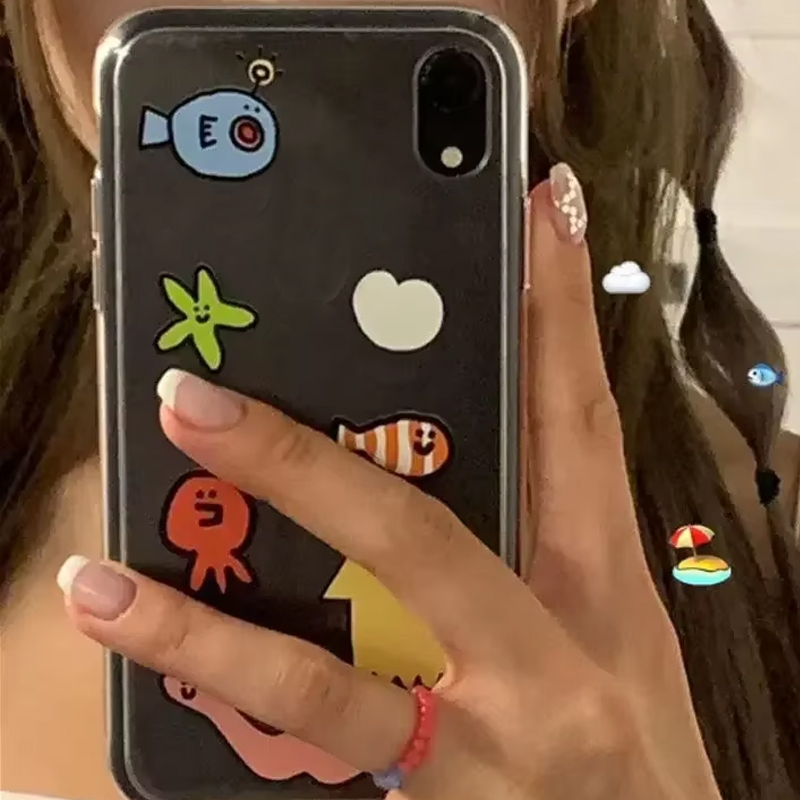 귀여운 바다 생물 디자인의 아이폰 16 15 14 13 - Y2K Phone Accessories 리뷰 및 가격