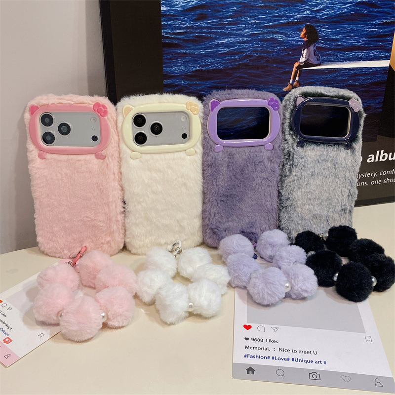 고급 솔리드 컬러 퍼리 플러시 폰 케이스 (아이폰 17 - Phone Accessories Kiosk 리뷰 및 가격