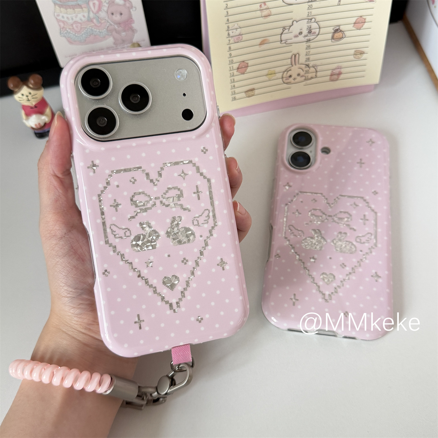 한국풍 핑크 스위트 걸 토끼 반짝이는 폰 케이스 아이폰 - Y2K Phone Accessories 리뷰 및 가격