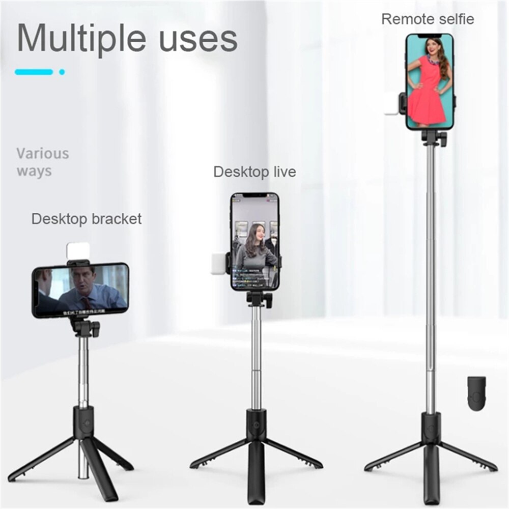 셀카봉 삼각대 블루투스 리모컨 무선 셀카봉 폰 홀더 스 - Phone Accessories Video 리뷰 및 가격