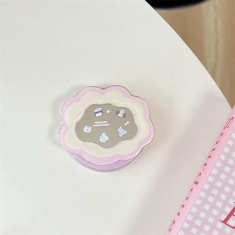 카툰 미러 텔레스코픽 폰 스탠드 카와이 인스 360 ° - Phone Accessories Items 리뷰 및 가격