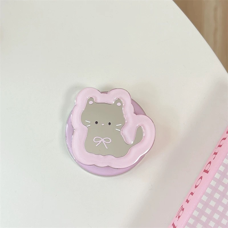 카툰 미러 텔레스코픽 폰 스탠드 카와이 인스 360 ° - Phone Accessories Items 리뷰 및 가격
