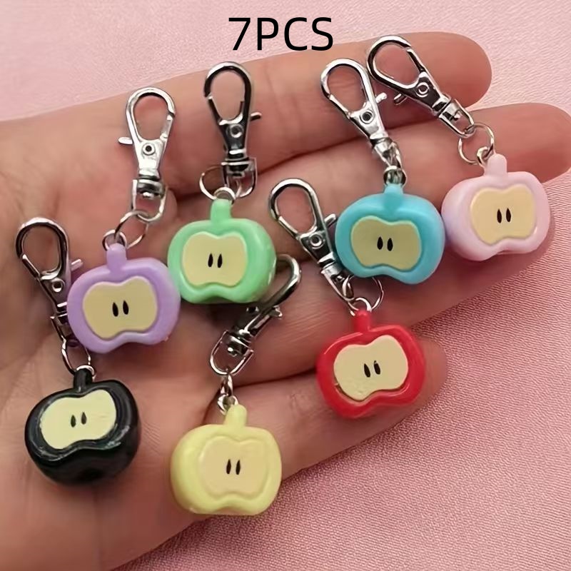 7개의 레진 모조 애플 키체인, 가방 및 휴대폰 액세서 - Phone Accessories Usa 리뷰 및 가격