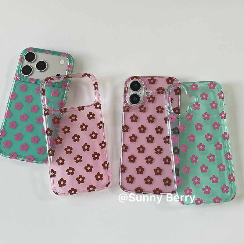 한국 인스타 감성 여름 컬러풀 플라워 폰 케이스 아이폰 - Y2K Phone Accessories 리뷰 및 가격