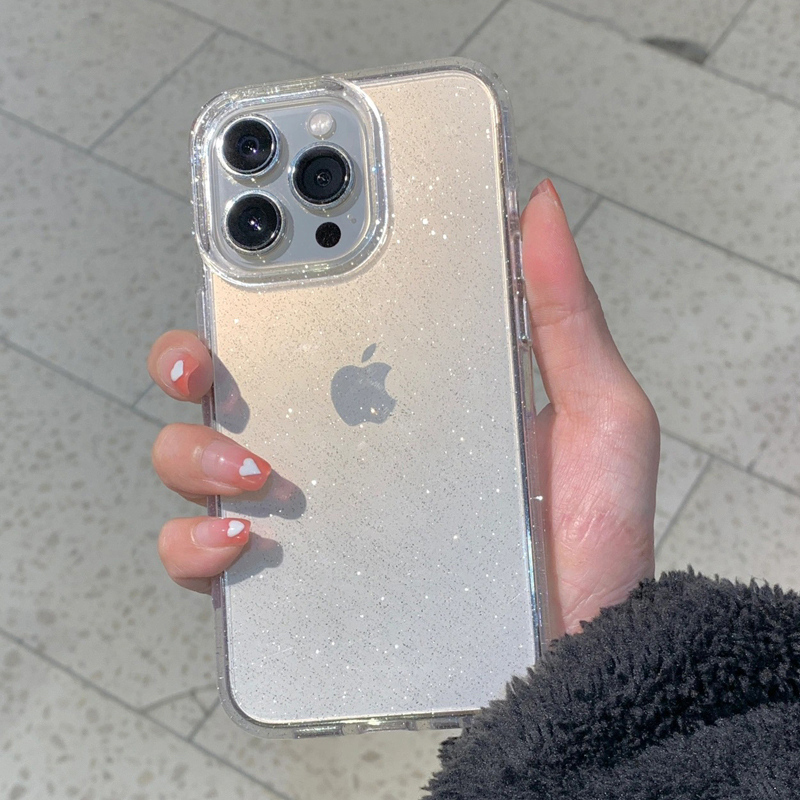 투명 심플 글리터 폰 케이스 (아이폰 16 15 14  - Y2K Phone Accessories 리뷰 및 가격