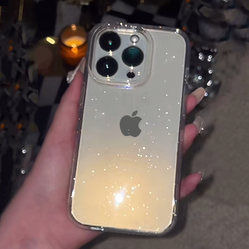 투명 심플 글리터 폰 케이스 (아이폰 16 15 14  - Y2K Phone Accessories 리뷰 및 가격