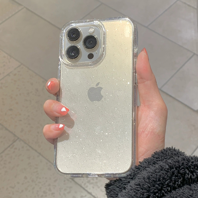 투명 심플 글리터 폰 케이스 (아이폰 16 15 14  - Y2K Phone Accessories 리뷰 및 가격