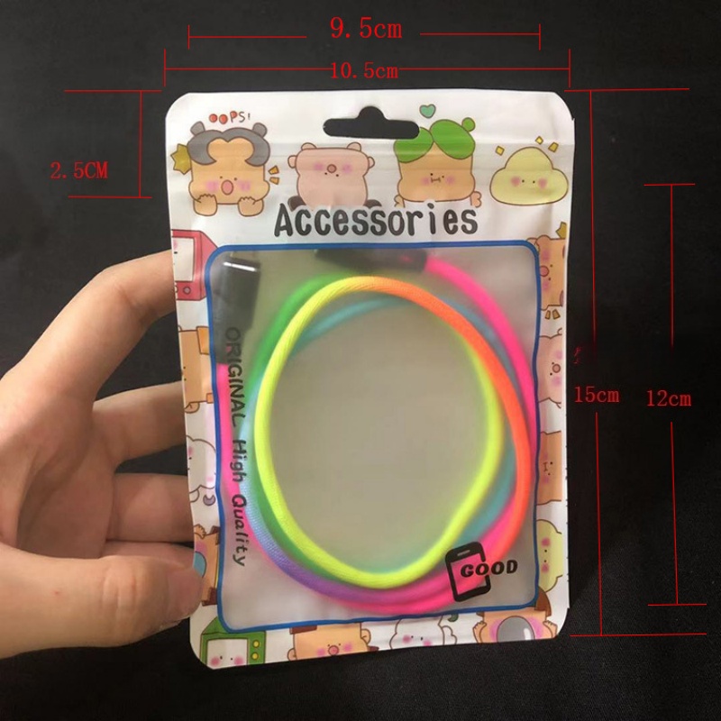 100개 소매 포장 가방 USB 데이터 케이블 충전기  - Phone Accessories Hanging 리뷰 및 가격