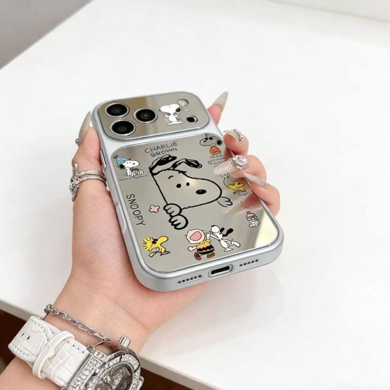 스누피 폰 케이스 카와이 미러 시리즈 자기 흡착식 휴대 - Phone Accessories From China 리뷰 및 가격