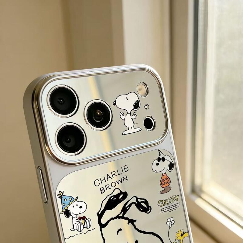 스누피 폰 케이스 카와이 미러 시리즈 자기 흡착식 휴대 - Phone Accessories From China 리뷰 및 가격