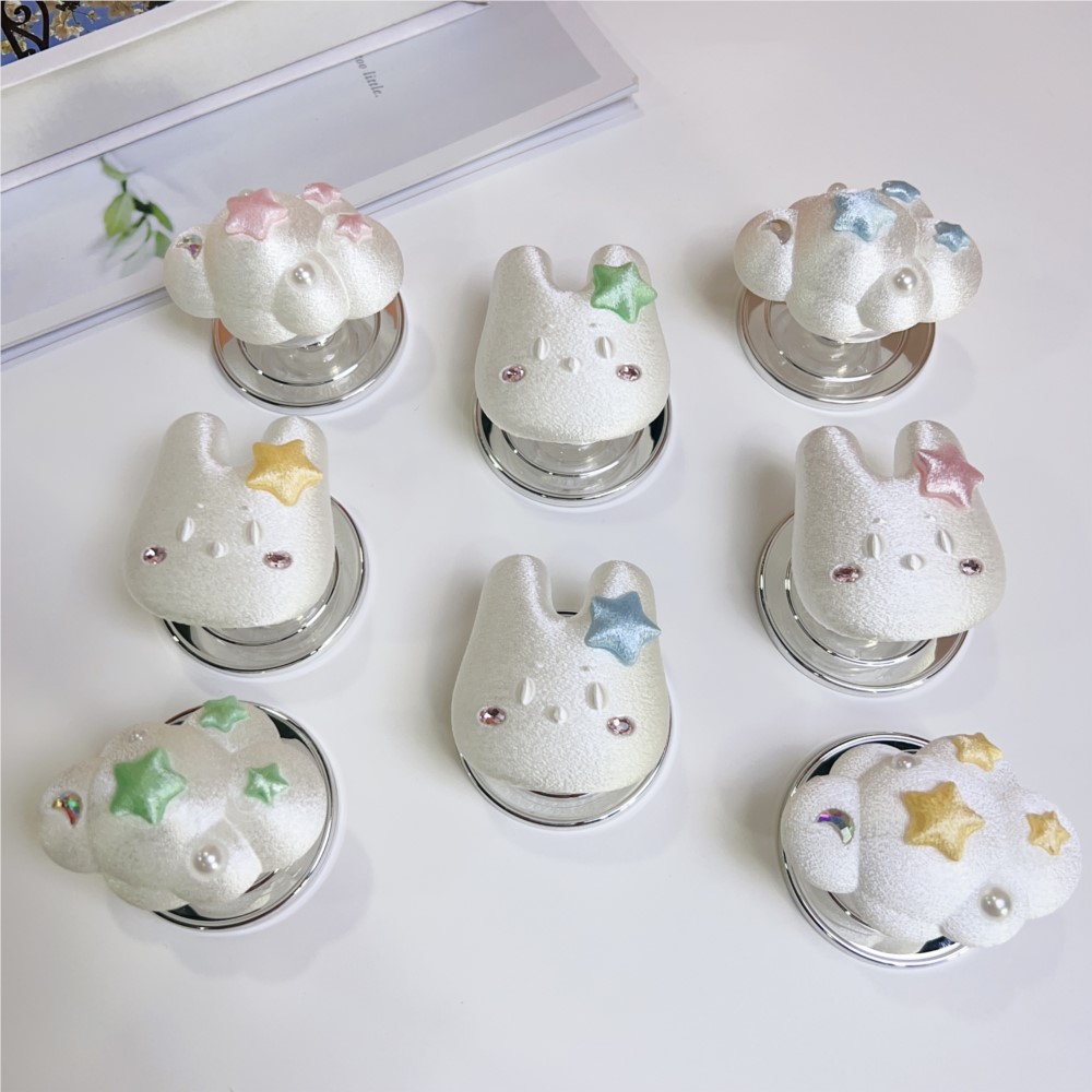 귀여운 3D 만화 토끼 곰 모양 휴대폰 뒷면 거치대 모 - Phone Accessories Video 리뷰 및 가격
