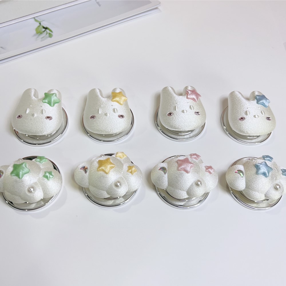 귀여운 3D 만화 토끼 곰 모양 휴대폰 뒷면 거치대 모 - Phone Accessories Video 리뷰 및 가격
