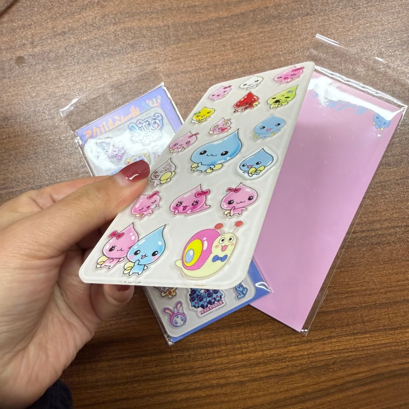 재고 있음 레트로 물방울 아크릴 하드 스티커 엔젤 블루 - Phone Accessories From China 리뷰 및 가격