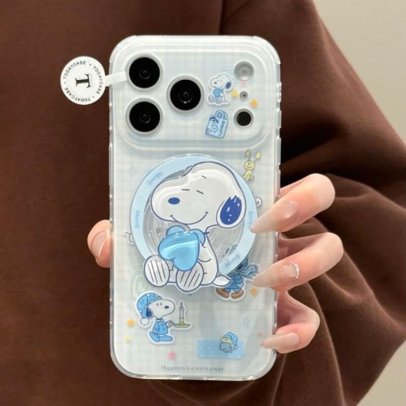 스누피 폰 케이스 카와이 블루 눈사람 테마 시리즈 폰  - Phone Accessories From China 리뷰 및 가격