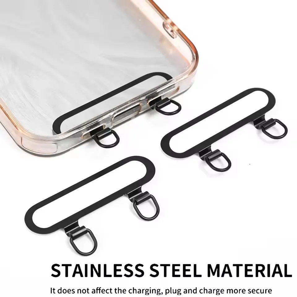 새로운 초박형 금속 휴대폰 끈 패치 스테인리스 스틸 튼 - Phone Accessories Hanging 리뷰 및 가격