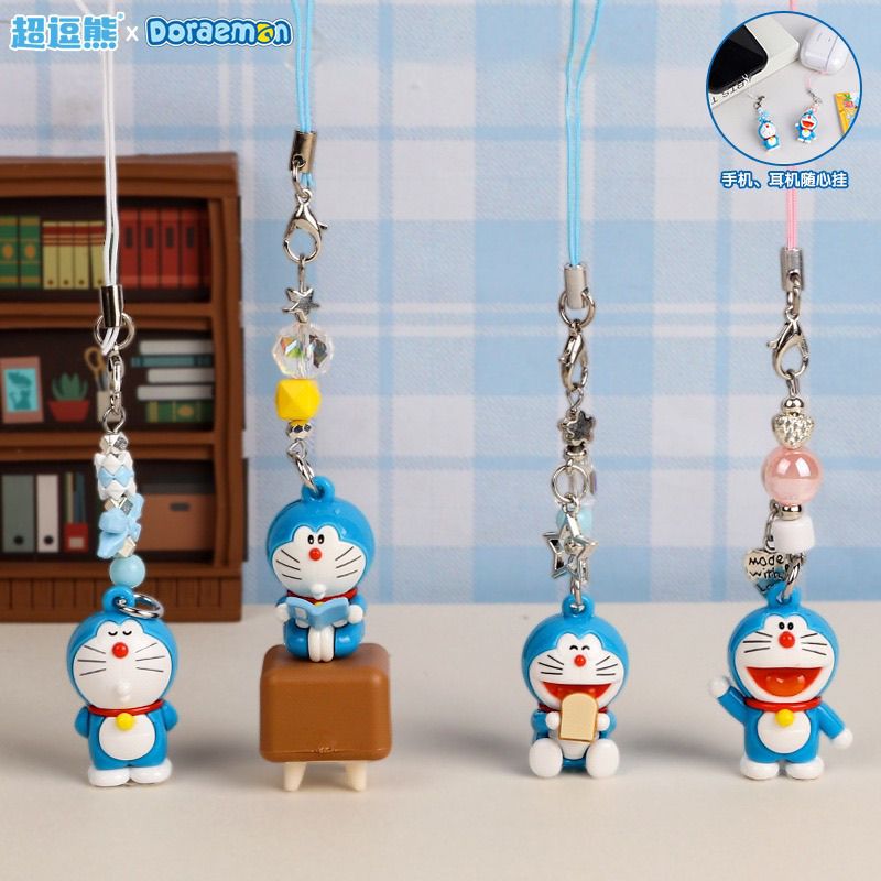 도라에몽 인형 키체인 창의적인 고양이 펜던트 폰줄 배낭 - Phone Accessories Chain 리뷰 및 가격