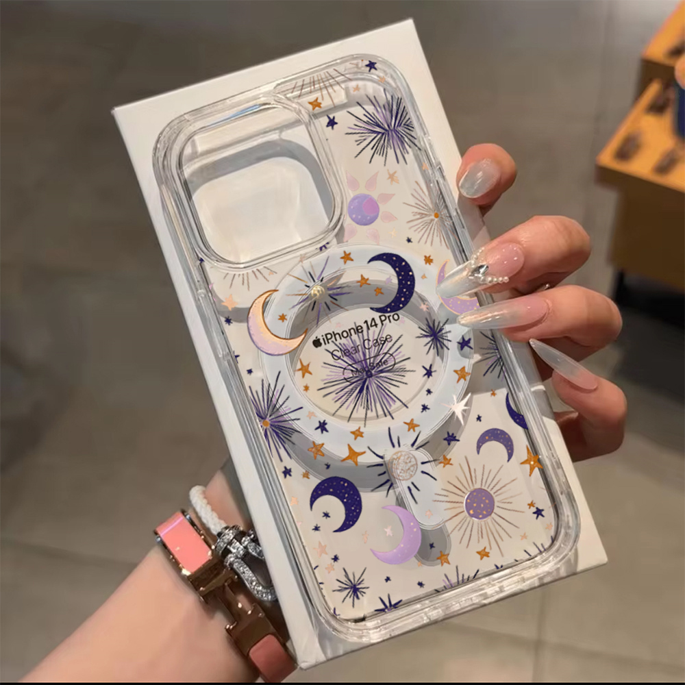 로맨틱한 해와 달 별 무늬 아이폰 17 Pro Max  - Phone Accessories Magnetic 리뷰 및 가격