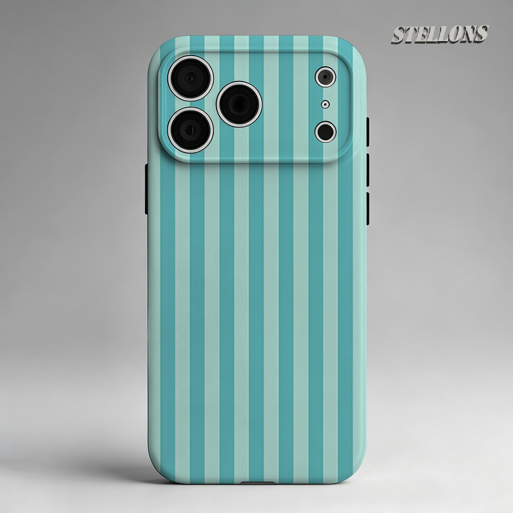 민트 스트라이프 이중 레이어 백 커버 (아이폰 18,  - Phone Accessories And Cases 리뷰 및 가격