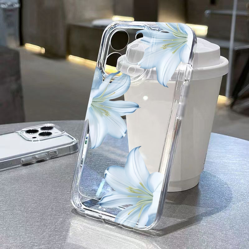 세련된 화이트 백합꽃 디자인 아이폰 17 16 15 P - Phone Accessories Kiosk 리뷰 및 가격