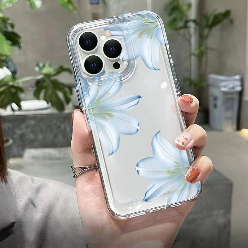 세련된 화이트 백합꽃 디자인 아이폰 17 16 15 P - Phone Accessories Kiosk 리뷰 및 가격