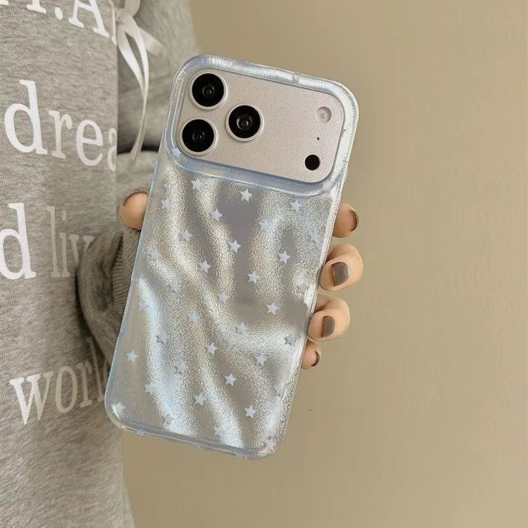 한국풍 녹색 배경 오각별 반짝이는 폰 케이스 아이폰 울 - Y2K Phone Accessories 리뷰 및 가격