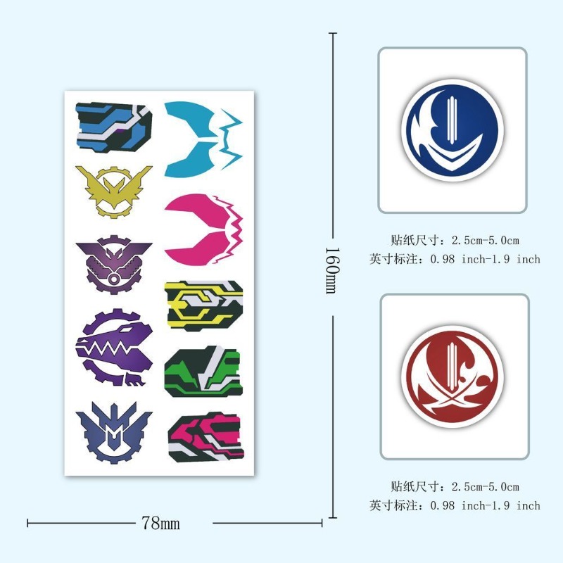 60 시트 가면 라이더 로고 스티커 크리 에이 티브 데 - Phone Accessories Items 리뷰 및 가격