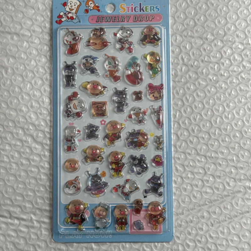 카와이 앤팬맨 3D 릴리프 스티커 창의력 만화 크리스탈 - Phone Accessories Items 리뷰 및 가격