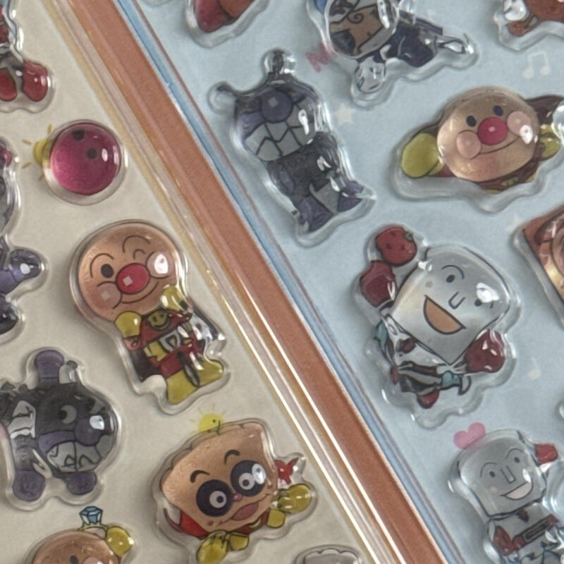 카와이 앤팬맨 3D 릴리프 스티커 창의력 만화 크리스탈 - Phone Accessories Items 리뷰 및 가격